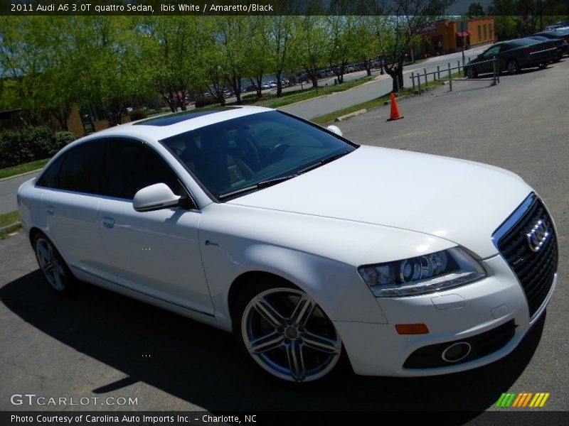 Ibis White / Amaretto/Black 2011 Audi A6 3.0T quattro Sedan