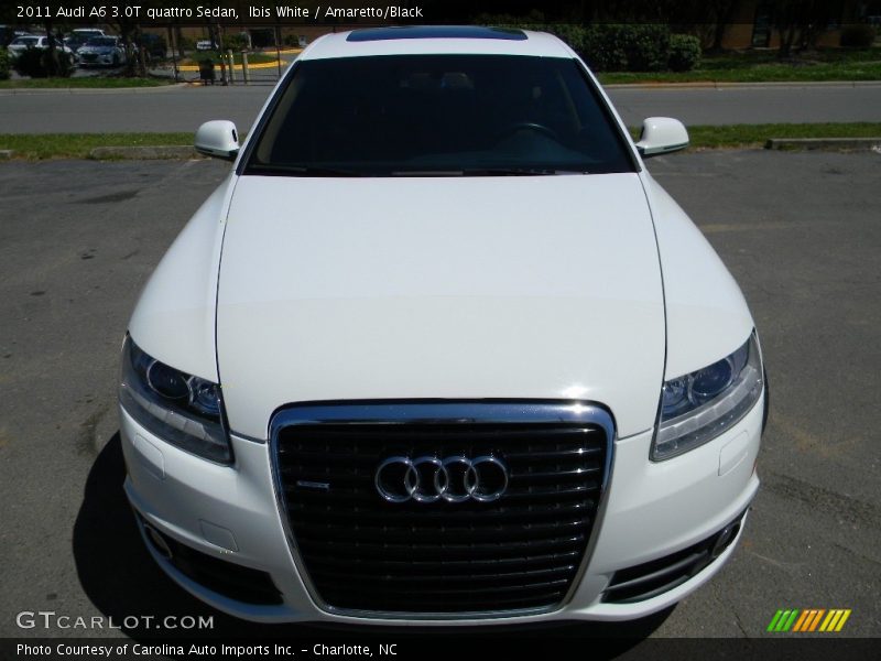 Ibis White / Amaretto/Black 2011 Audi A6 3.0T quattro Sedan