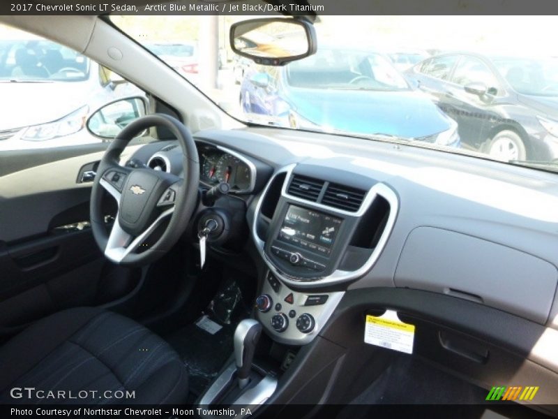 Arctic Blue Metallic / Jet Black/Dark Titanium 2017 Chevrolet Sonic LT Sedan
