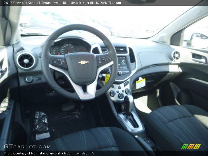 Arctic Blue Metallic / Jet Black/Dark Titanium 2017 Chevrolet Sonic LT Sedan