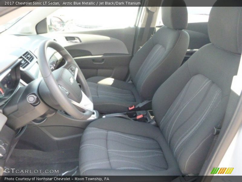Arctic Blue Metallic / Jet Black/Dark Titanium 2017 Chevrolet Sonic LT Sedan