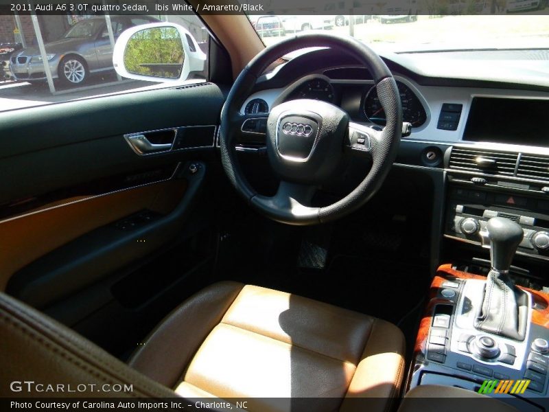 Ibis White / Amaretto/Black 2011 Audi A6 3.0T quattro Sedan