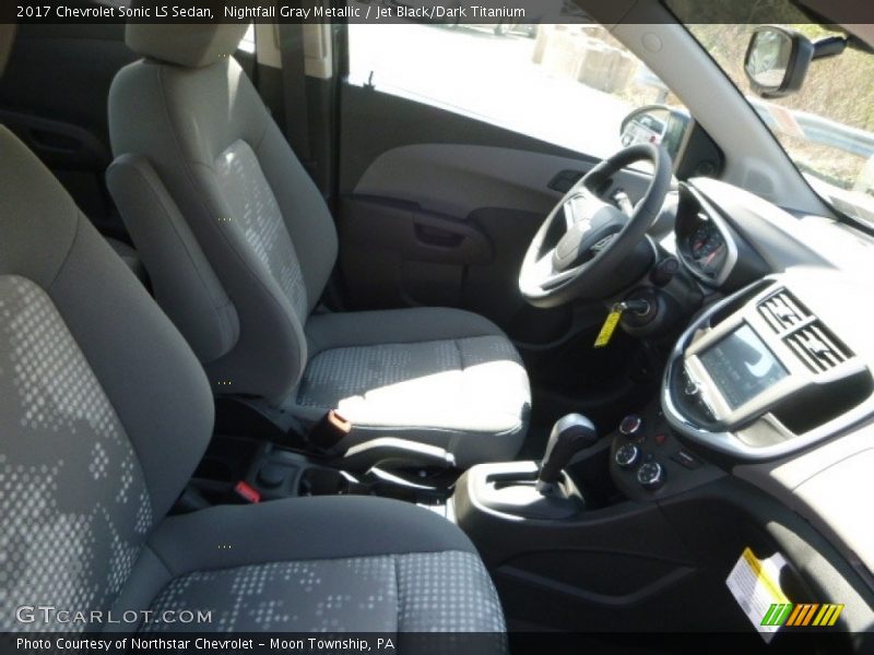 Nightfall Gray Metallic / Jet Black/Dark Titanium 2017 Chevrolet Sonic LS Sedan