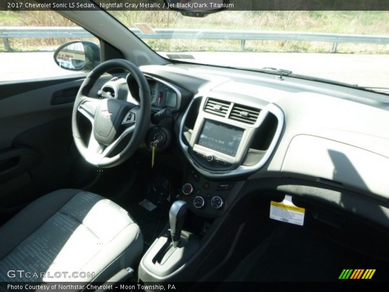 Nightfall Gray Metallic / Jet Black/Dark Titanium 2017 Chevrolet Sonic LS Sedan