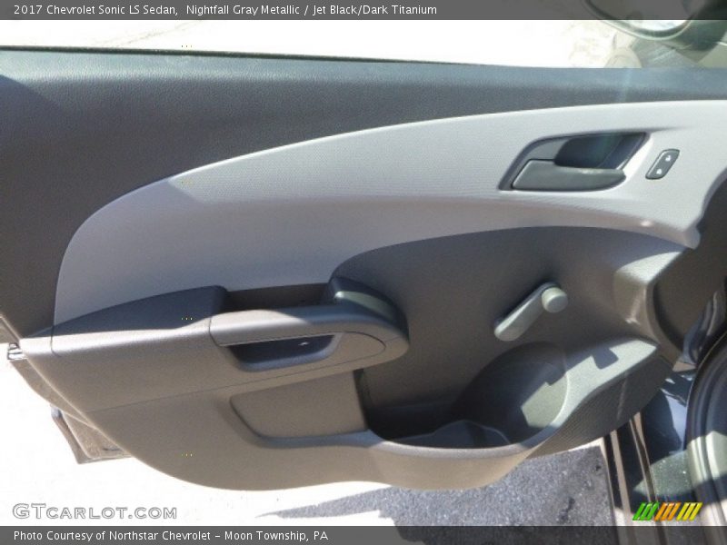 Nightfall Gray Metallic / Jet Black/Dark Titanium 2017 Chevrolet Sonic LS Sedan