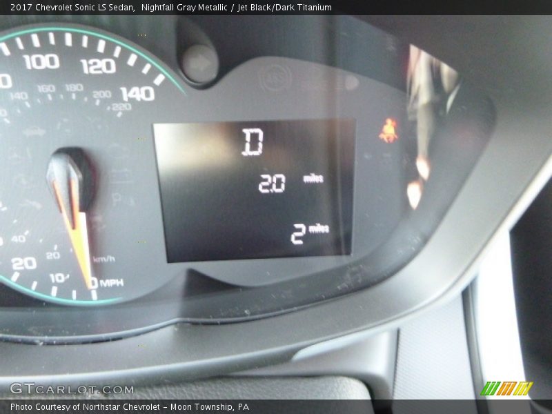 Nightfall Gray Metallic / Jet Black/Dark Titanium 2017 Chevrolet Sonic LS Sedan