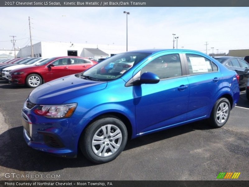 Kinetic Blue Metallic / Jet Black/Dark Titanium 2017 Chevrolet Sonic LS Sedan