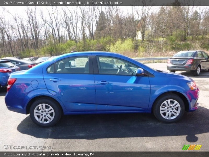 Kinetic Blue Metallic / Jet Black/Dark Titanium 2017 Chevrolet Sonic LS Sedan