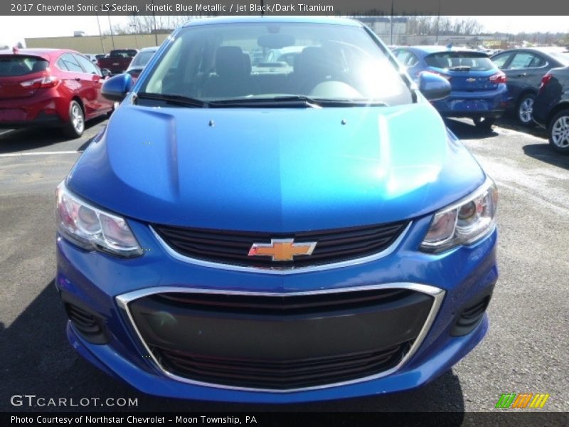 Kinetic Blue Metallic / Jet Black/Dark Titanium 2017 Chevrolet Sonic LS Sedan
