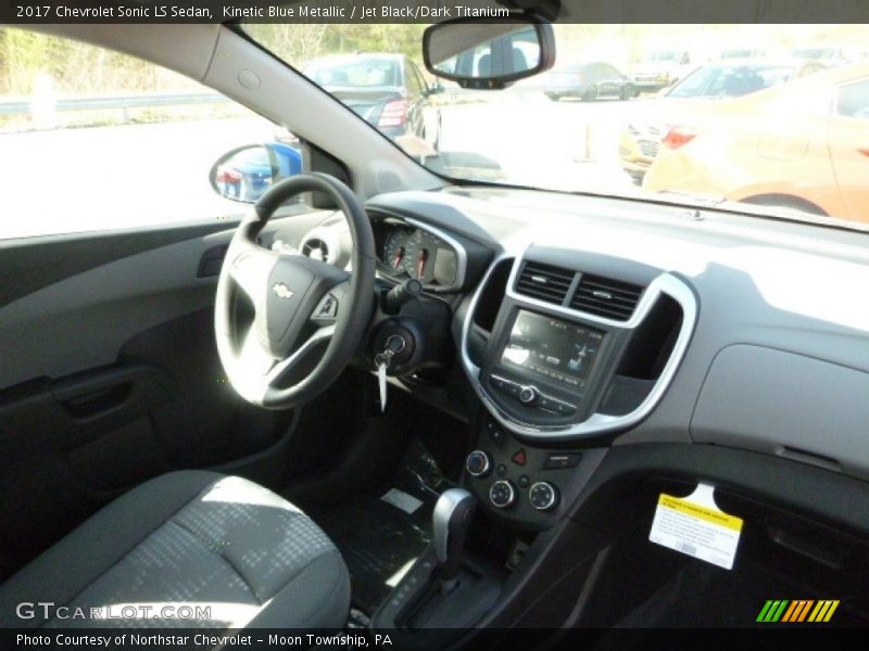 Kinetic Blue Metallic / Jet Black/Dark Titanium 2017 Chevrolet Sonic LS Sedan