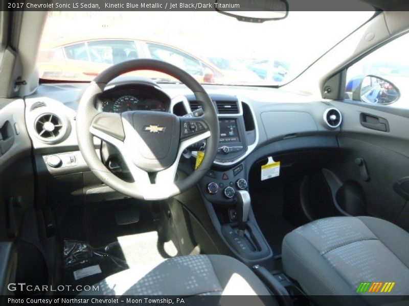Kinetic Blue Metallic / Jet Black/Dark Titanium 2017 Chevrolet Sonic LS Sedan