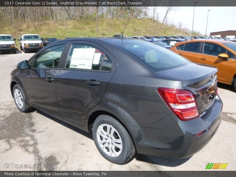Nightfall Gray Metallic / Jet Black/Dark Titanium 2017 Chevrolet Sonic LS Sedan