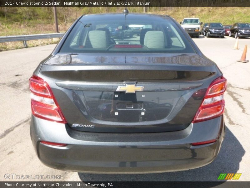 Nightfall Gray Metallic / Jet Black/Dark Titanium 2017 Chevrolet Sonic LS Sedan