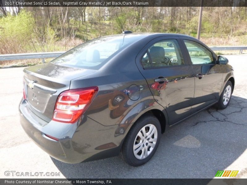 Nightfall Gray Metallic / Jet Black/Dark Titanium 2017 Chevrolet Sonic LS Sedan