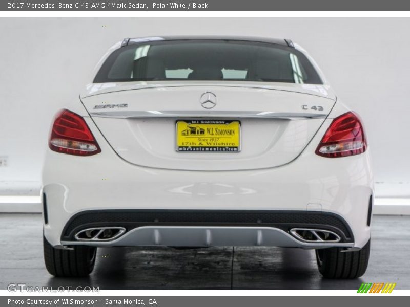 Polar White / Black 2017 Mercedes-Benz C 43 AMG 4Matic Sedan