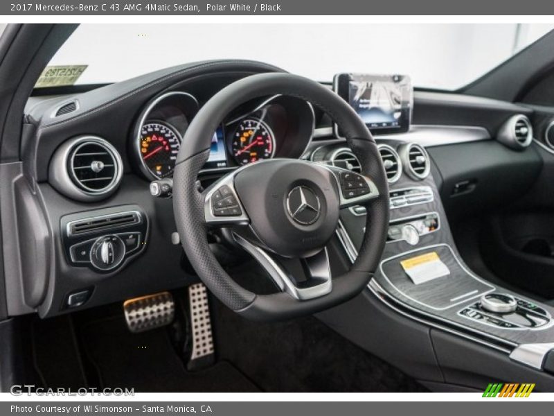 Polar White / Black 2017 Mercedes-Benz C 43 AMG 4Matic Sedan
