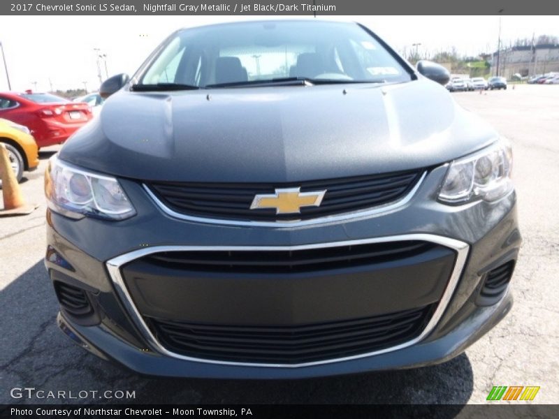 Nightfall Gray Metallic / Jet Black/Dark Titanium 2017 Chevrolet Sonic LS Sedan