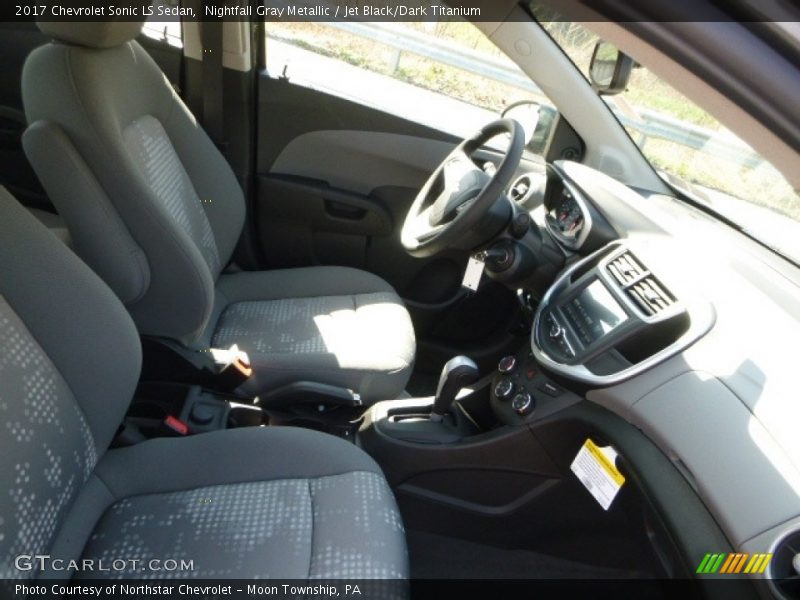 Nightfall Gray Metallic / Jet Black/Dark Titanium 2017 Chevrolet Sonic LS Sedan