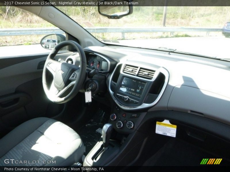 Nightfall Gray Metallic / Jet Black/Dark Titanium 2017 Chevrolet Sonic LS Sedan