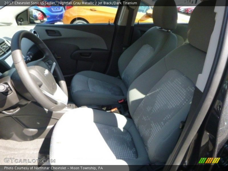 Nightfall Gray Metallic / Jet Black/Dark Titanium 2017 Chevrolet Sonic LS Sedan