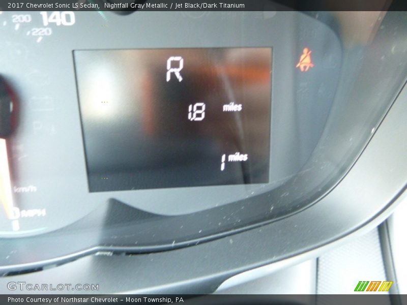 Nightfall Gray Metallic / Jet Black/Dark Titanium 2017 Chevrolet Sonic LS Sedan
