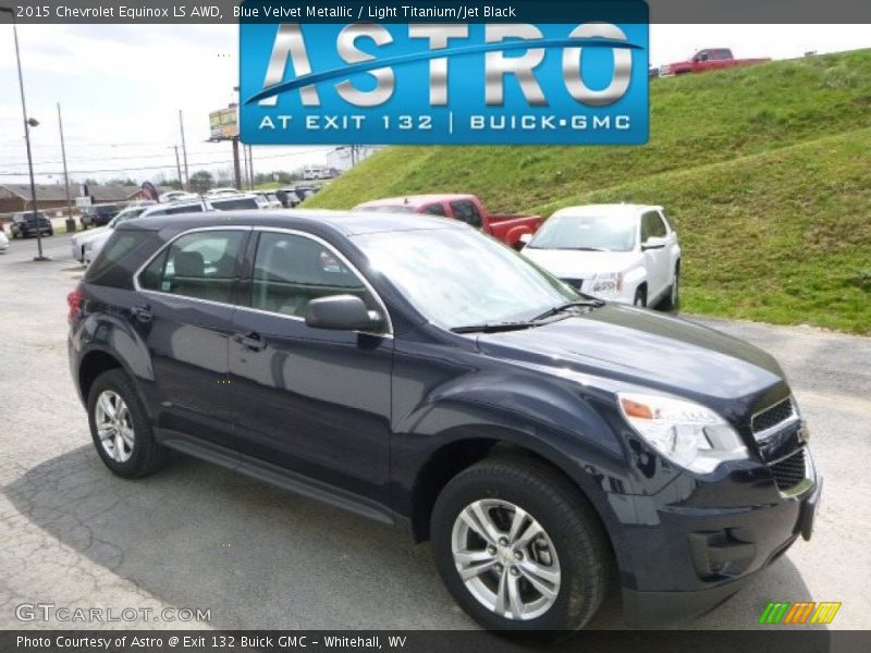 Blue Velvet Metallic / Light Titanium/Jet Black 2015 Chevrolet Equinox LS AWD