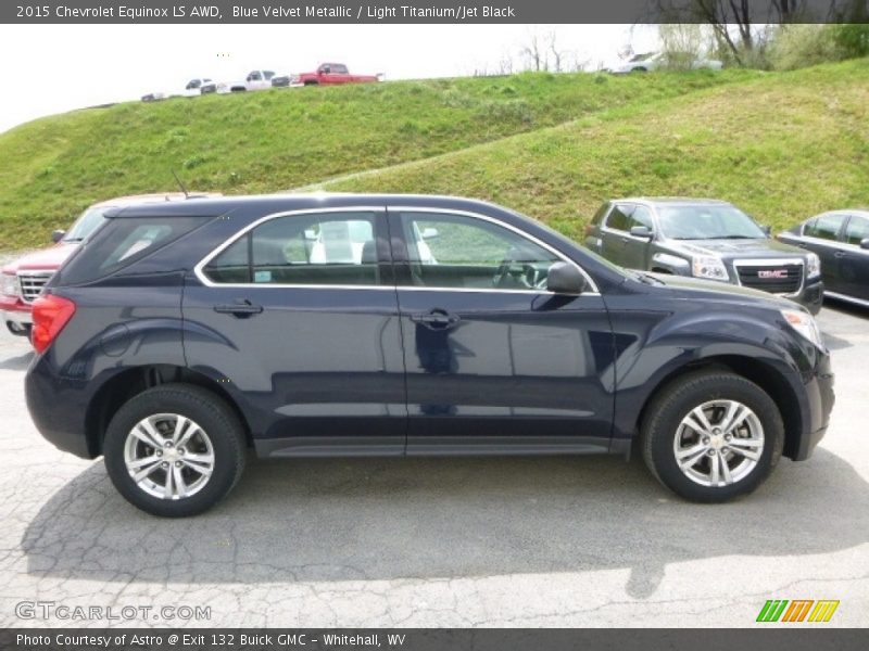 Blue Velvet Metallic / Light Titanium/Jet Black 2015 Chevrolet Equinox LS AWD