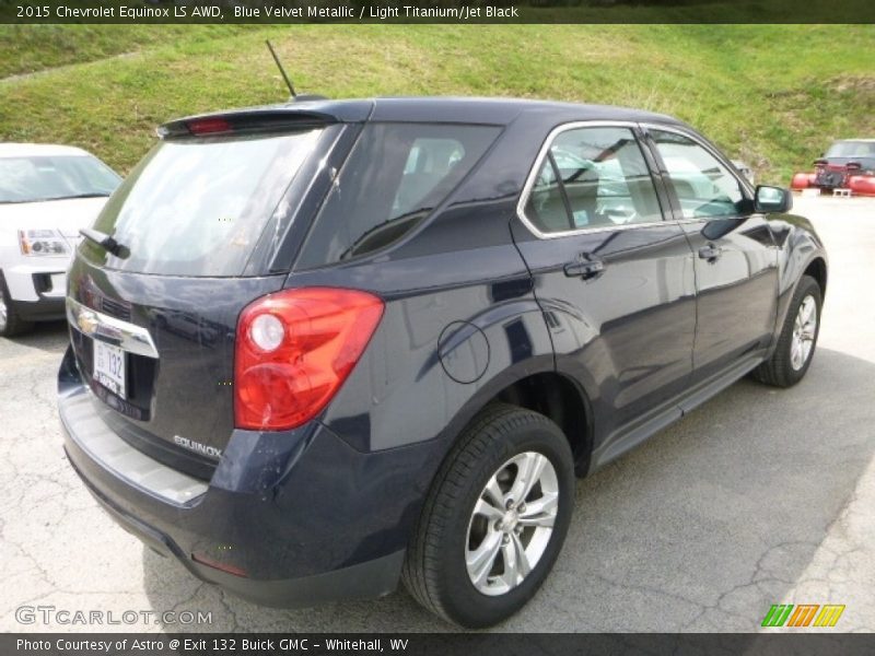 Blue Velvet Metallic / Light Titanium/Jet Black 2015 Chevrolet Equinox LS AWD