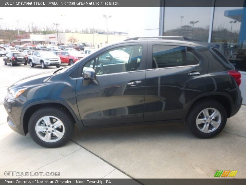 Nightfall Gray Metallic / Jet Black 2017 Chevrolet Trax LT AWD