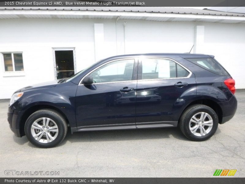 Blue Velvet Metallic / Light Titanium/Jet Black 2015 Chevrolet Equinox LS AWD