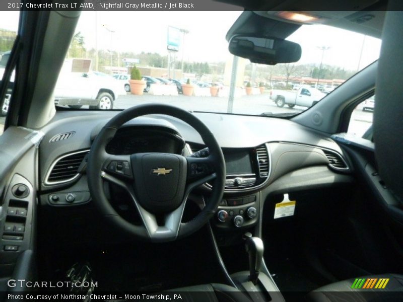 Nightfall Gray Metallic / Jet Black 2017 Chevrolet Trax LT AWD