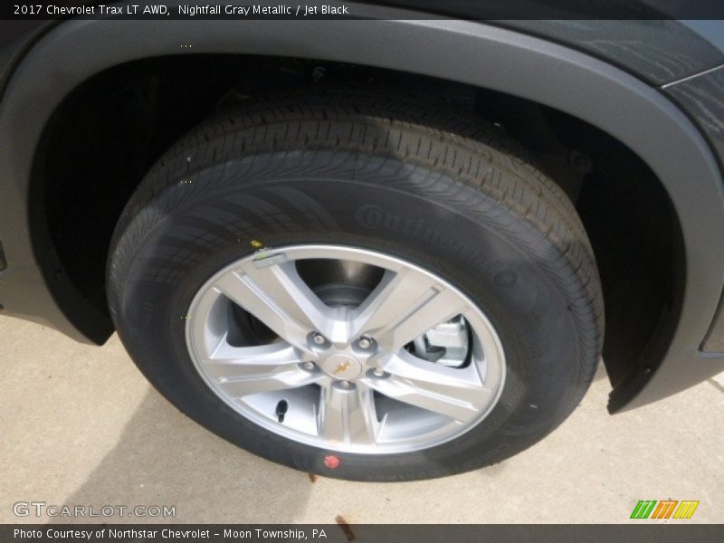 Nightfall Gray Metallic / Jet Black 2017 Chevrolet Trax LT AWD