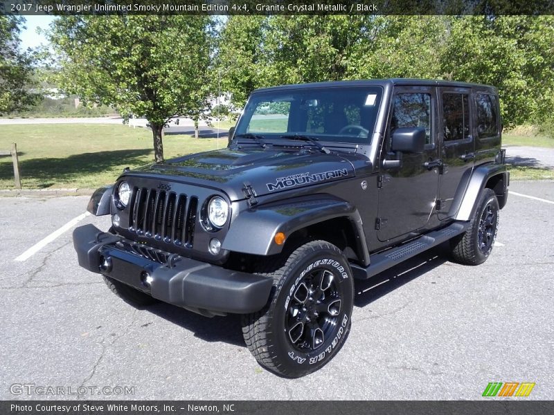 Front 3/4 View of 2017 Wrangler Unlimited Smoky Mountain Edition 4x4