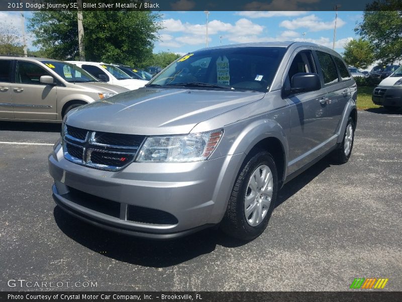 Billet Silver Metallic / Black 2015 Dodge Journey SE