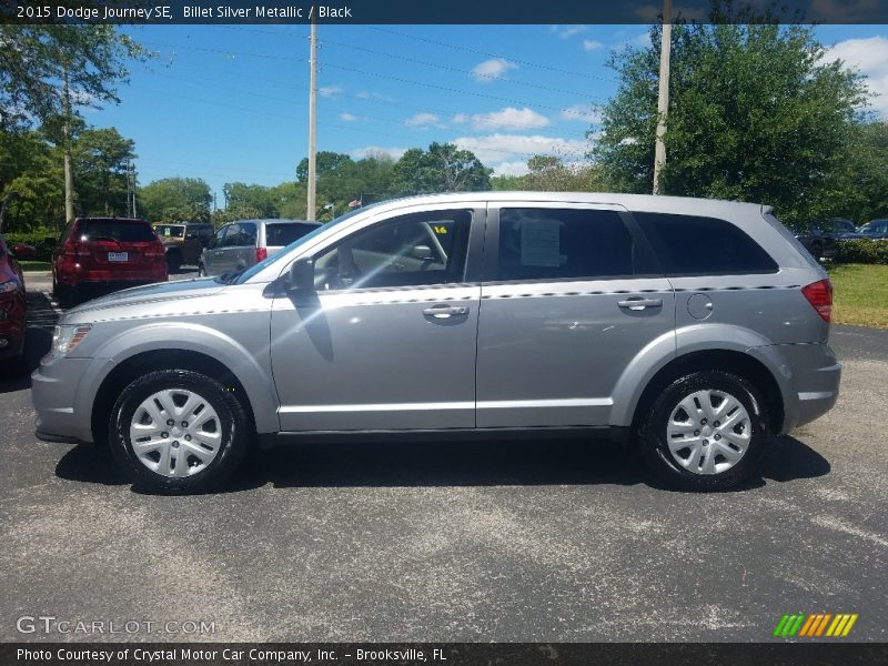 Billet Silver Metallic / Black 2015 Dodge Journey SE