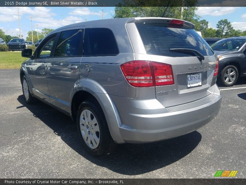 Billet Silver Metallic / Black 2015 Dodge Journey SE