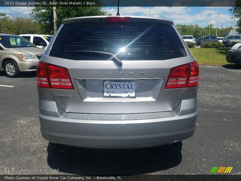 Billet Silver Metallic / Black 2015 Dodge Journey SE