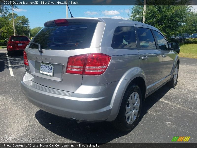 Billet Silver Metallic / Black 2015 Dodge Journey SE