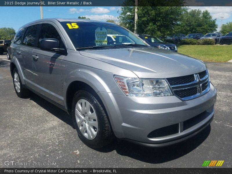 Billet Silver Metallic / Black 2015 Dodge Journey SE