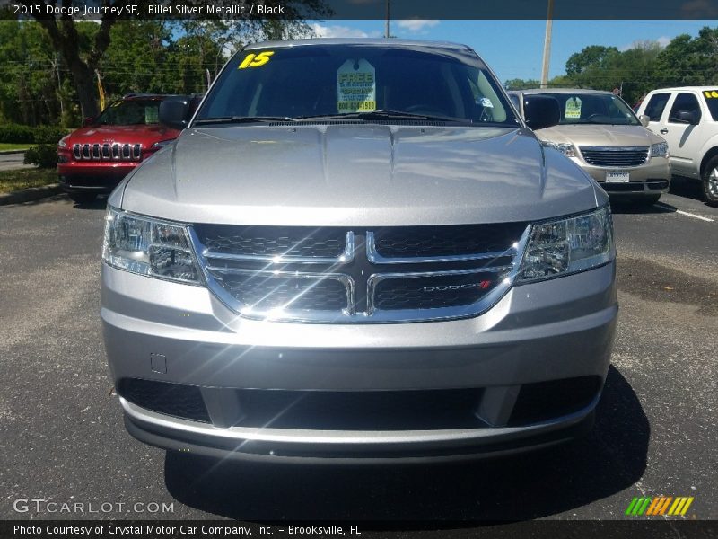 Billet Silver Metallic / Black 2015 Dodge Journey SE