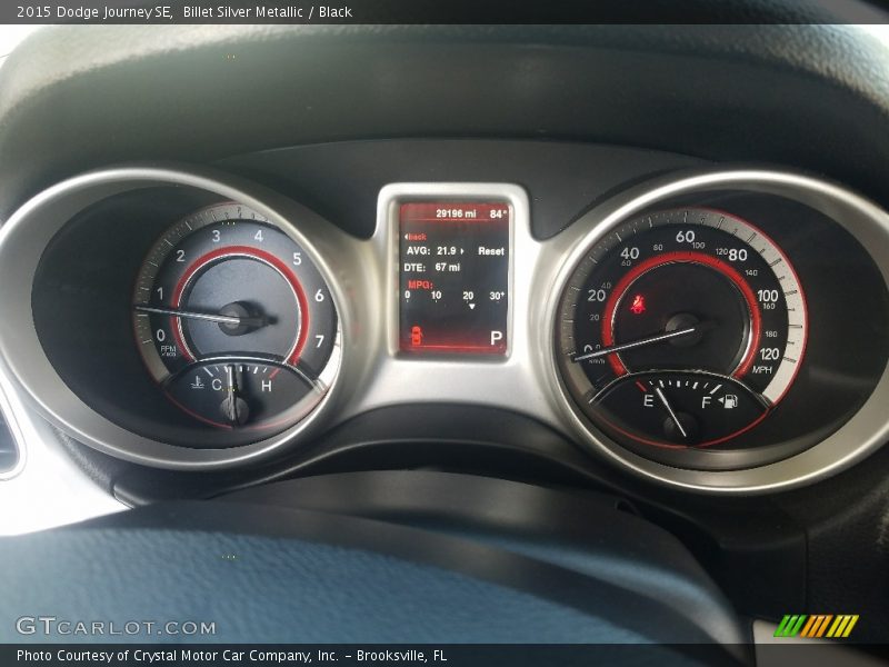 Billet Silver Metallic / Black 2015 Dodge Journey SE