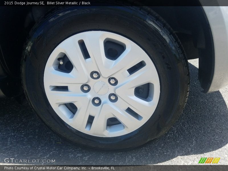 Billet Silver Metallic / Black 2015 Dodge Journey SE