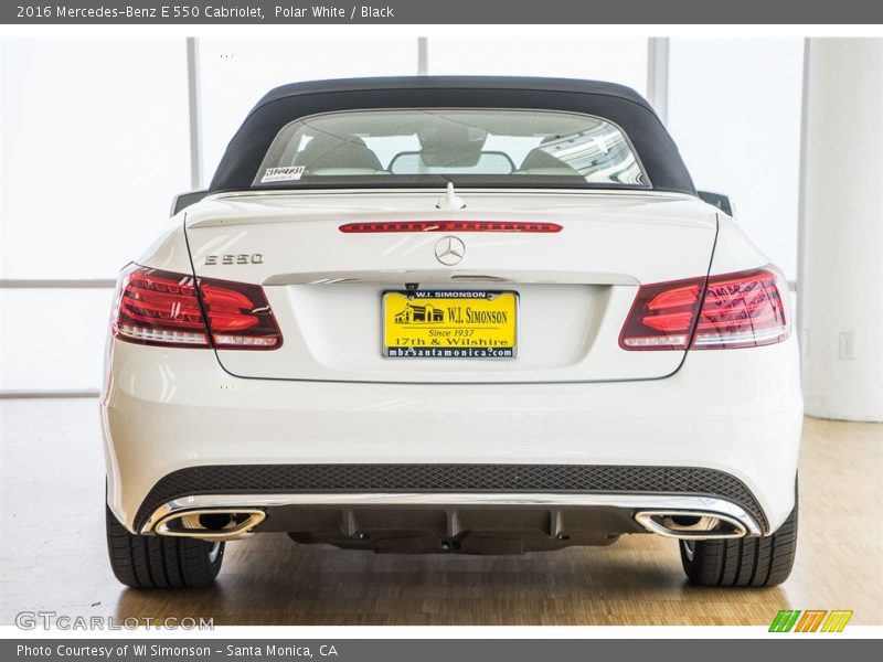 Polar White / Black 2016 Mercedes-Benz E 550 Cabriolet