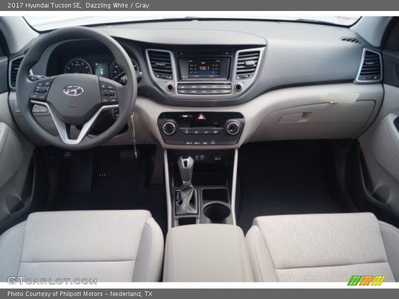 Dazzling White / Gray 2017 Hyundai Tucson SE