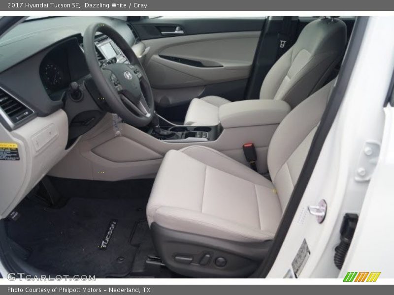 Dazzling White / Gray 2017 Hyundai Tucson SE