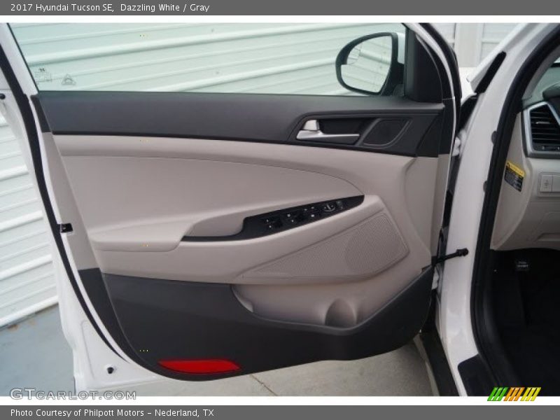 Dazzling White / Gray 2017 Hyundai Tucson SE