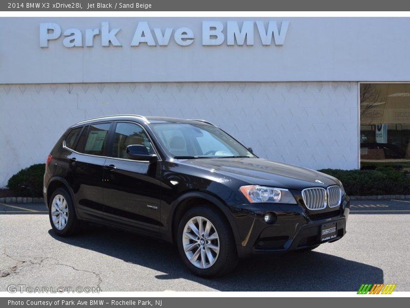 Jet Black / Sand Beige 2014 BMW X3 xDrive28i