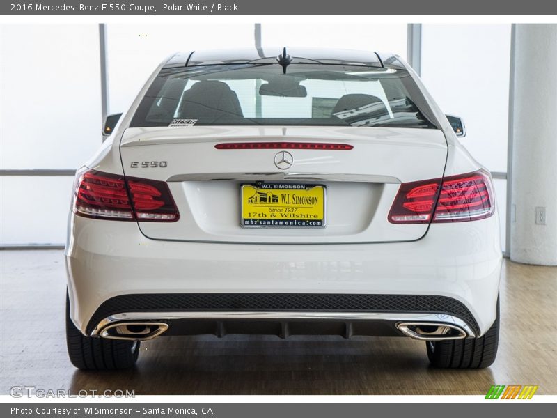 Polar White / Black 2016 Mercedes-Benz E 550 Coupe