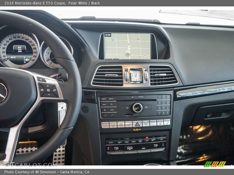 Controls of 2016 E 550 Coupe