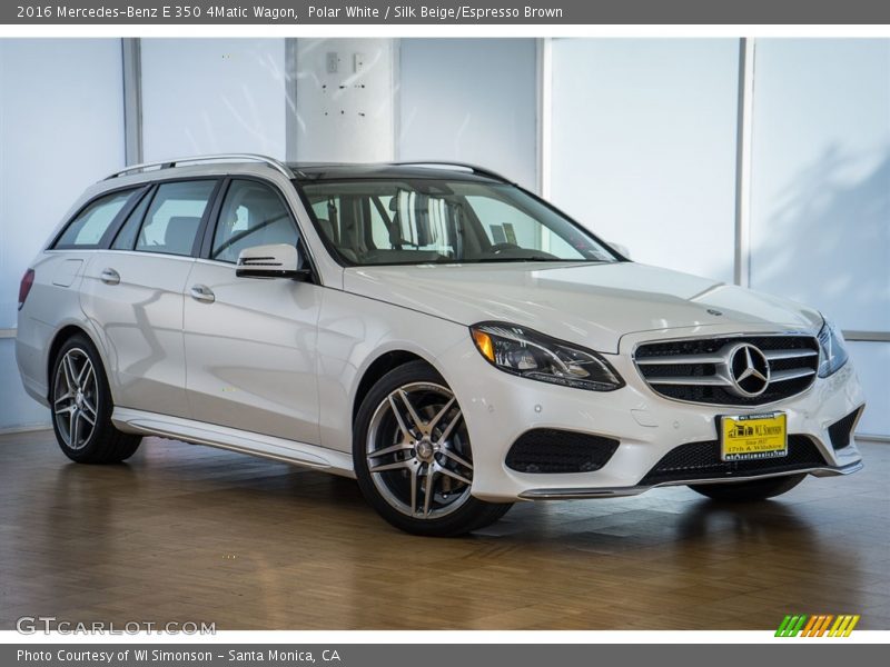 Polar White / Silk Beige/Espresso Brown 2016 Mercedes-Benz E 350 4Matic Wagon